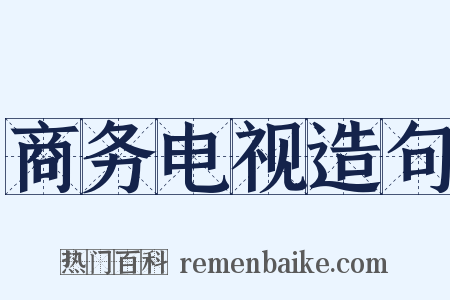 商务电视造句是什么意思的图片
